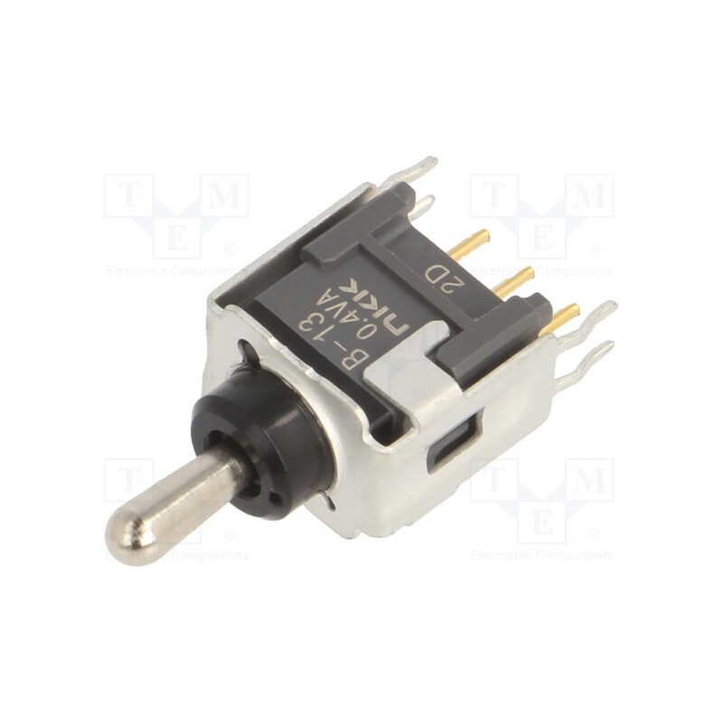 1 pcs x NKK SWITCHES - B13JB - Switch: toggle, Pos: 3, SP3T, ON-OFF-ON, 0.1A/28VAC, 0.1A/28VDC