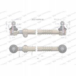 Steering rod 3057164r91 warynski 3057164r91