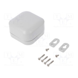 1 pcs x HAMMOND - 1557B2GY - Enclosure: multipurpose, X: 80mm, Y: 80mm, Z: 45mm, polycarbonate