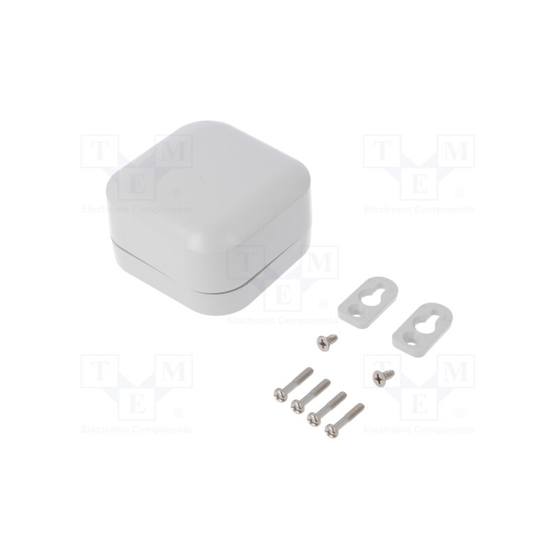 1 pcs x HAMMOND - 1557B2GY - Enclosure: multipurpose, X: 80mm, Y: 80mm, Z: 45mm, polycarbonate