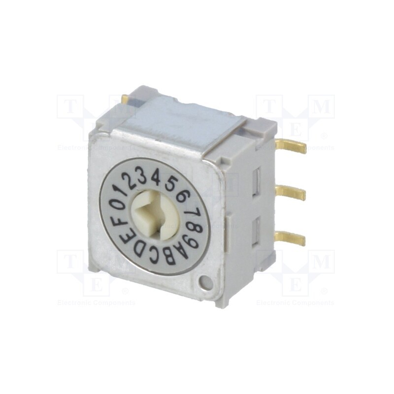 1 pcs x NKK SWITCHES - ND3FR16P - Encoding switch, HEX/BCD, Pos: 16, vertical, Rcont max: 30mΩ, ND3