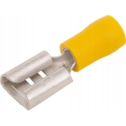 Flat cable end, yellow, 4 0 6 0 mm