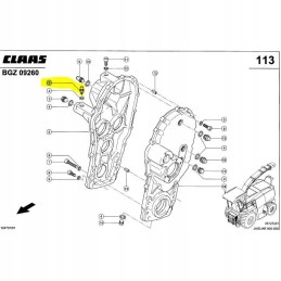 Claas jaguar 830 900 gearbox position sensor