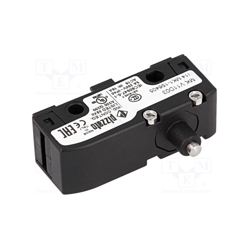 1 pcs x PIZZATO ELETTRICA - MK V11D03 - Microswitch SNAP ACTION, 6A/250VAC, 5A/24VDC, with pin, SPDT