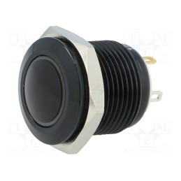 1 pcs x ONPOW - GQ16B-10E/J/R/12V/A - Switch: vandal resistant, Pos: 2, SPST-NO, 2A/36VDC, IP65, OFF-(ON)
