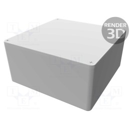1 pcs x HAMMOND - 1590WU - Enclosure: multipurpose, X: 120mm, Y: 120mm, Z: 59mm, 1590W, natural