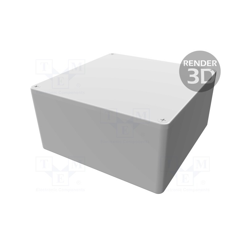 1 pcs x HAMMOND - 1590WU - Enclosure: multipurpose, X: 120mm, Y: 120mm, Z: 59mm, 1590W, natural
