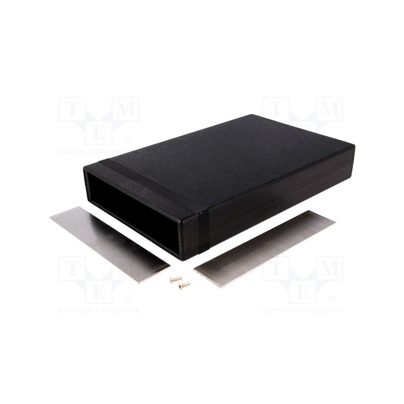 1 pcs x HAMMOND - 1598FBK - Enclosure: with panel, 1598, X: 160mm, Y: 250mm, Z: 40mm, ABS, black