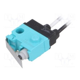 1 pcs x PANASONIC - ASQ10637 - Microswitch SNAP ACTION, 0.1A/30VDC, with lever, SPST-NO, Pos: 2