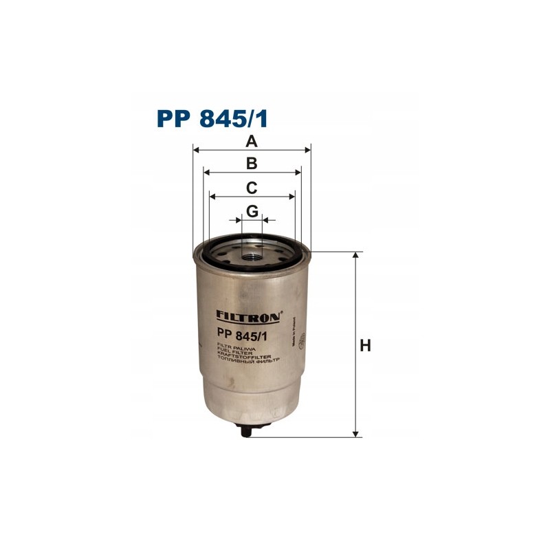 Filtron fuel filter pp 845 1