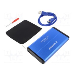 1 pcs x GEMBIRD - EE2-U3S-2-B - Hard discs housing: 2,5', USB 3.0, Enclos.mat: aluminium, USB A