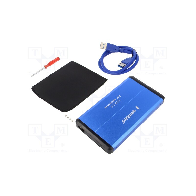 1 pcs x GEMBIRD - EE2-U3S-2-B - Hard discs housing: 2,5', USB 3.0, Enclos.mat: aluminium, USB A