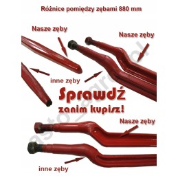 Forged tooth 880 mm round, forged teeth, thread quality