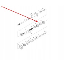 Tb550 372 20 gearbox shaft bushing