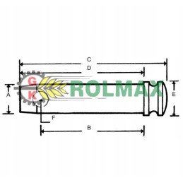 Standard pin 28x165 mm z328130kr