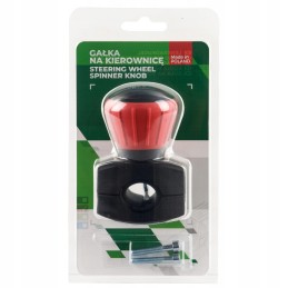 Red steering wheel knob with bearings