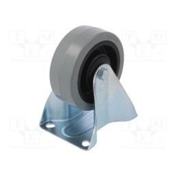 1 pcs x RADER - TPE-POGES 100K1 - Transport wheel, Ø: 100mm, W: 36mm, H: 128mm, rigid, 150kg, rubber