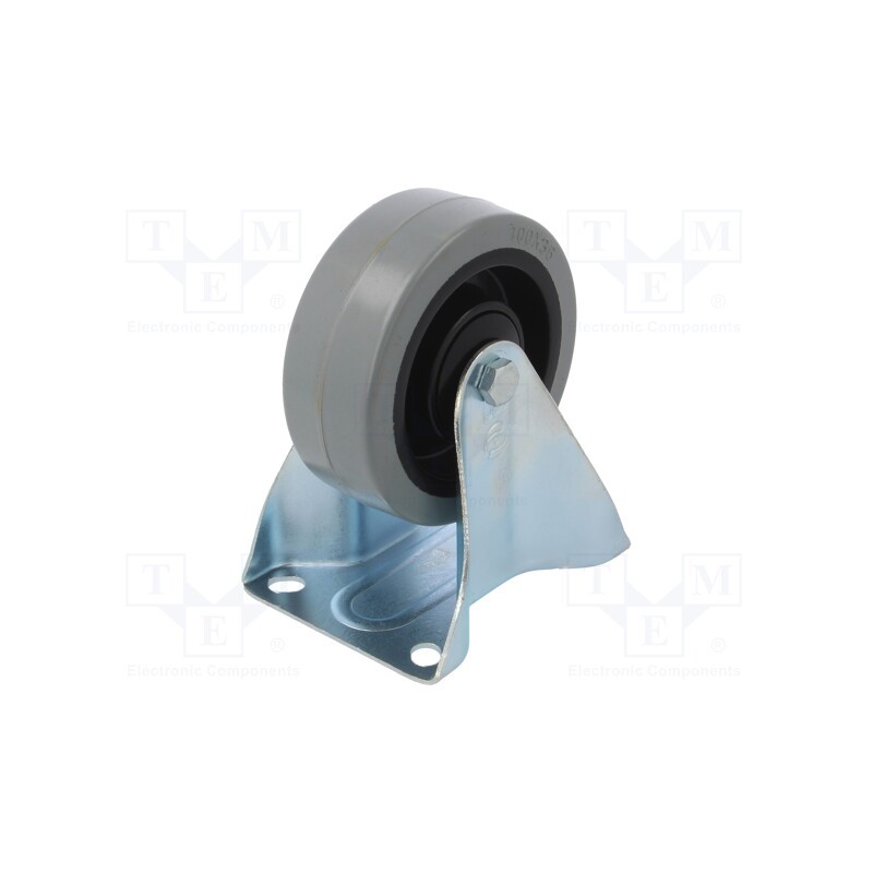 1 pcs x RADER - TPE-POGES 100K1 - Transport wheel, Ø: 100mm, W: 36mm, H: 128mm, rigid, 150kg, rubber
