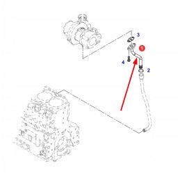 F339202090200 turbocharger return pipe