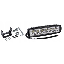 LED work lamp 18w 12 24v flat, concentrated, 2 pcs