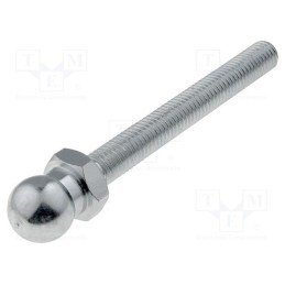 1 pcs x ELESA+GANTER - SM-14-M8X68 - Pin, M8, Plunger mat: steel, Ø: 14mm, Plating: zinc, Thread len: 68mm