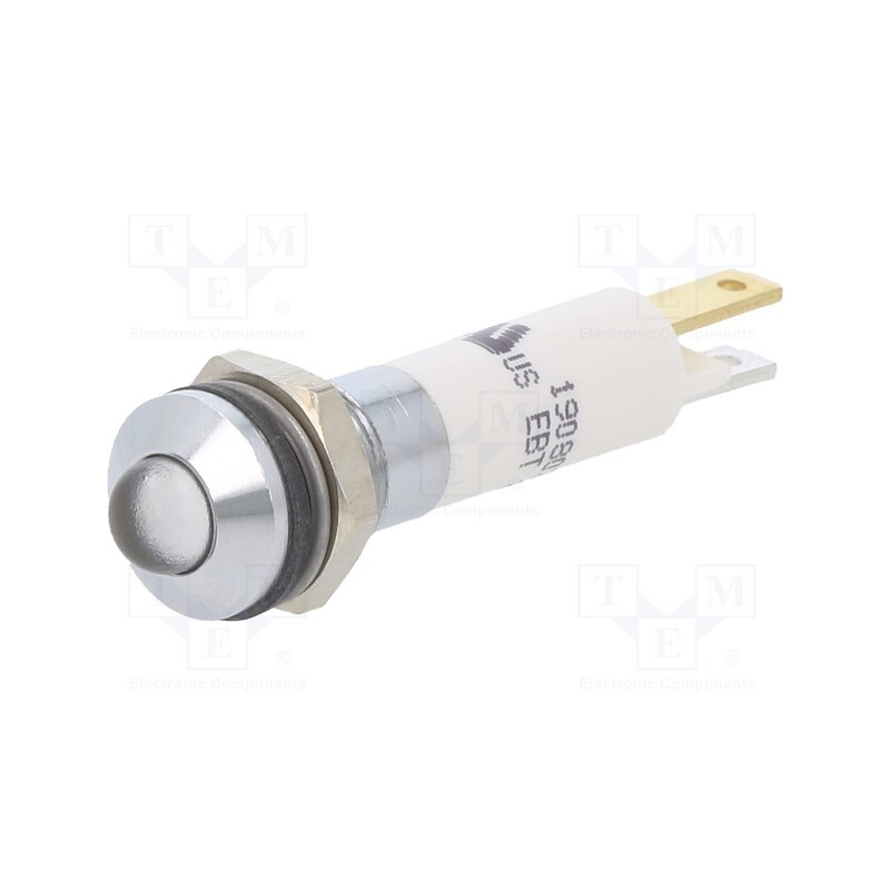 1 pcs x CML INNOVATIVE TECHNOLOGIES - 1908035W - Indicator: LED, prominent, white, 24VDC, 24VAC, Ø8mm, plastic