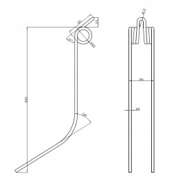 Deutz Fahr KS100 rake tine