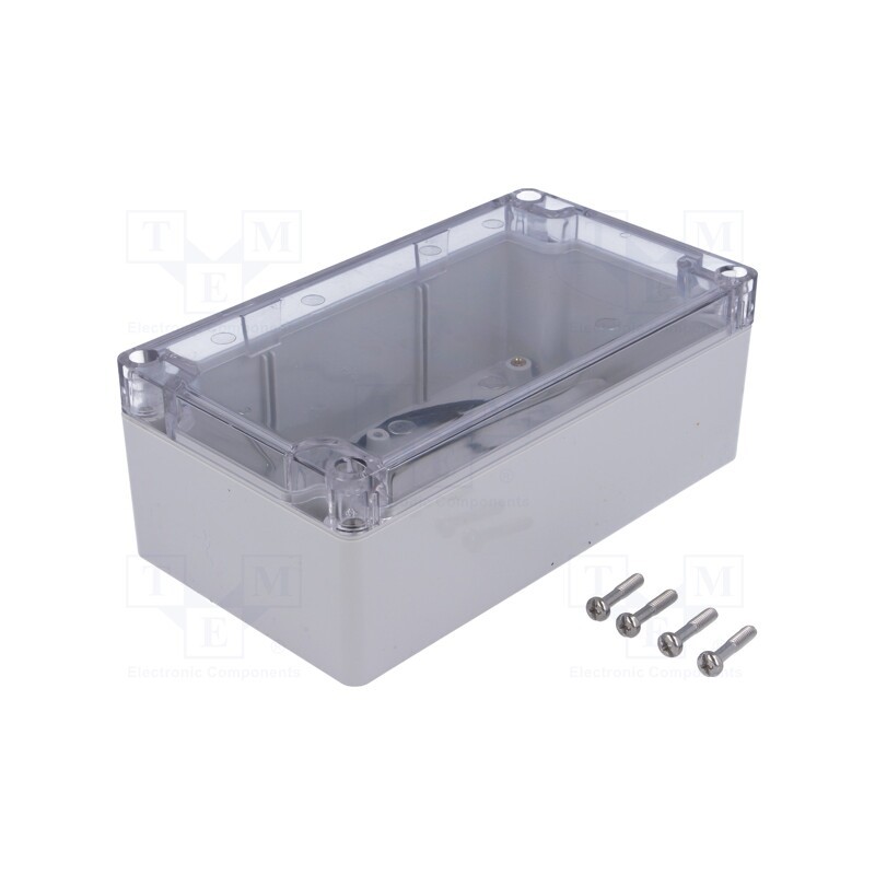 1 pcs x HAMMOND - 1554J2GYCL - Enclosure: multipurpose, X: 90mm, Y: 160mm, Z: 60mm, 1554, grey, IP66