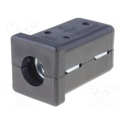 1 pcs x ELESA+GANTER - 430761 - Plugs, for feet fastening,for profiles, Body: black, H: 37mm