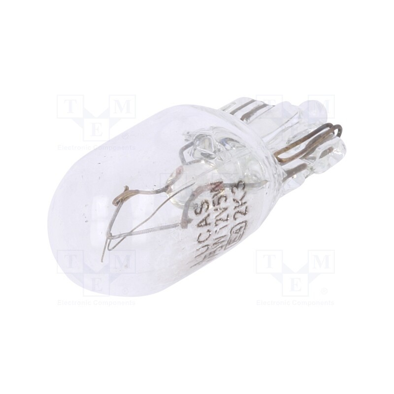 10 pcs x LUCAS - LLB501T - Filament lamp: automotive, W2.1x9,5d, transparent, 12V, 5W, LLB