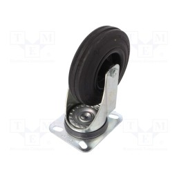 1 pcs x ELESA+GANTER - 449561 - Transport wheel, Ø: 125mm, W: 37.5mm, H: 156mm, torsional, 86kg