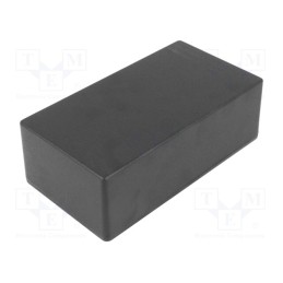 1 pcs x HAMMOND - 1590P1BK - Enclosure: multipurpose, X: 82mm, Y: 153mm, Z: 50mm, 1590, aluminium