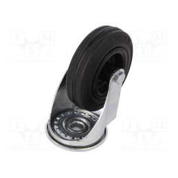 1 pcs x ELESA+GANTER - 449706 - Transport wheel, Ø: 100mm, W: 30mm, H: 128mm, torsional, 76kg