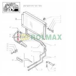 Oil cooler new holland tm 82000903