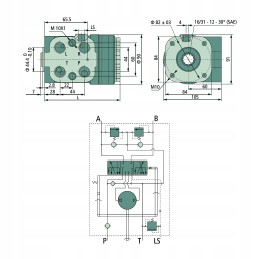 Orbitrol 125 cm3 rpm with load sensing system