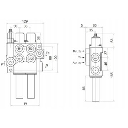 Set for auroch loader, 3 sections, plunger l 2000
