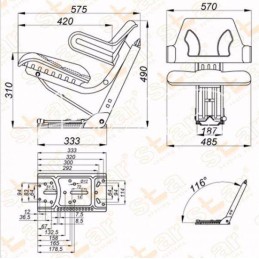 John Deere seat designed for Jo tractors
