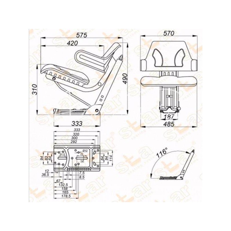 John Deere seat designed for Jo tractors