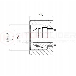 M16x1 5 threaded plug for plugging the hydrolider conduit