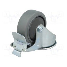 1 pcs x RADER - KJE-WTE 80K1-HC - Transport wheel, Ø: 80mm, W: 32mm, H: 105mm, torsional with lock