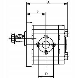 Double hydraulic pump 16 and 14 cm3 01175992
