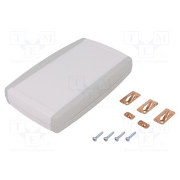 1 pcs x TEKO - TN22-B2.30 -AS - Enclosure: multipurpose, X: 96mm, Y: 156mm, Z: 28mm, TEKNET, ABS, grey
