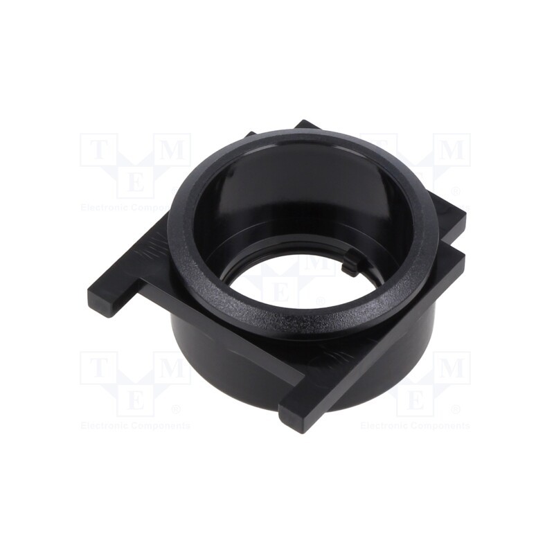 1 pcs x EAO - 61-9933.10 - Button holder, 22mm, 61, Ø22.3mm, Face dim: Ø25mm, Body: black