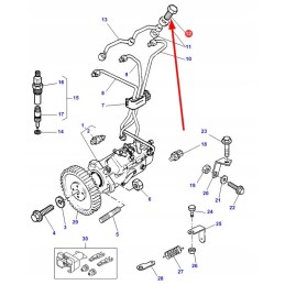 3641699m1 fuel overflow screw m6 x 1 0 x 15