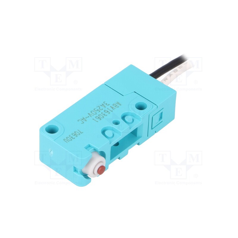 1 pcs x PANASONIC - ABV163061 - Microswitch SNAP ACTION, 3A/250VAC, without lever, SPST-NO, IP67