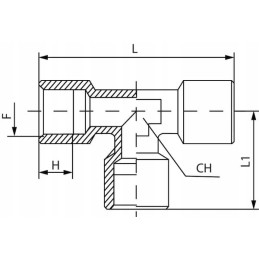 Tee connector t 3 8 kramp