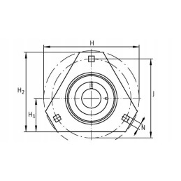 Bearing housing made of sheet steel