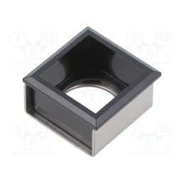 1 pcs x EAO - 61-9930.0 - Button holder, 22mm, 61, 21x21mm, Face dim: 24x24mm, Body: black