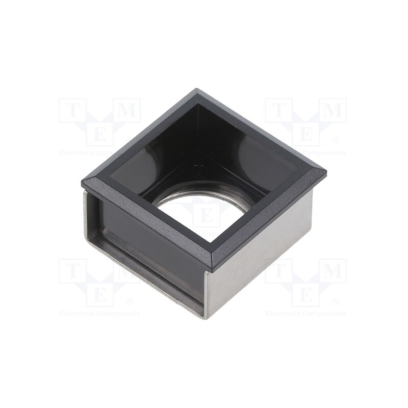 1 pcs x EAO - 61-9930.0 - Button holder, 22mm, 61, 21x21mm, Face dim: 24x24mm, Body: black