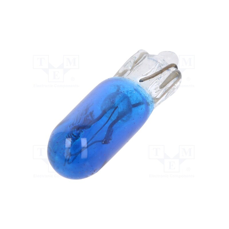10 pcs x ELTA - EB0301TB - Filament lamp: automotive, W2x4.6d, blue, 12V, 1.2W, VISIONPRO